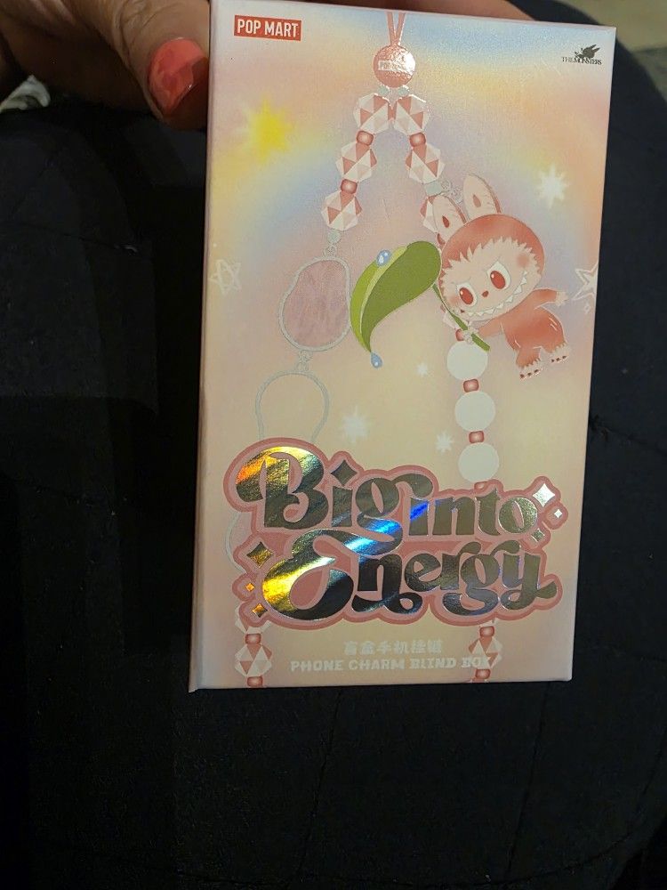 New BIG INTO ENERGY PHONE CHARM LUCK