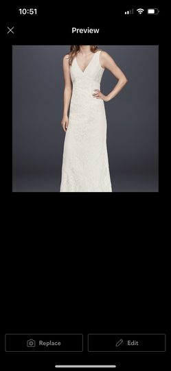 David’s Bridal Wedding Dress - Size 10