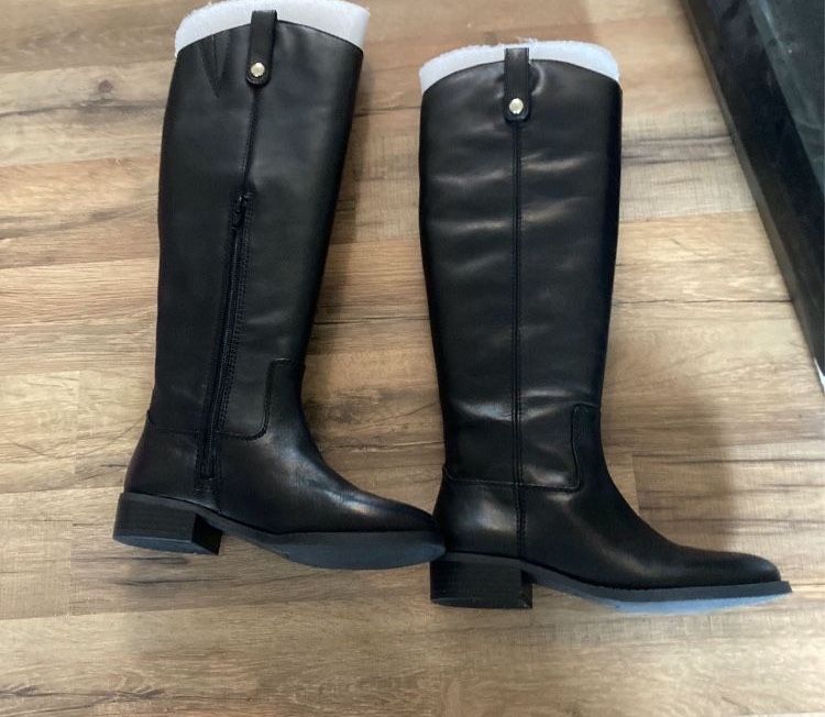 I.N.C.  Fawne Riding Boots. Black, Size 5.5 