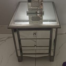 Mirrored  Nightstand (ONLY)