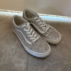 Sparkly Gold Vans – Worn Once, Like New!