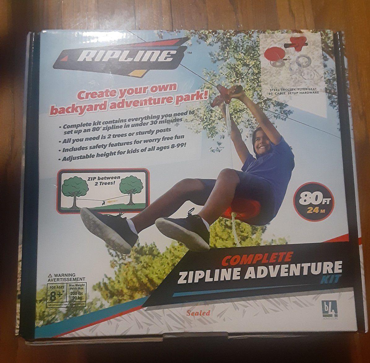 80ft. ZipLine Adventure