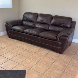 Faux Leather Couch