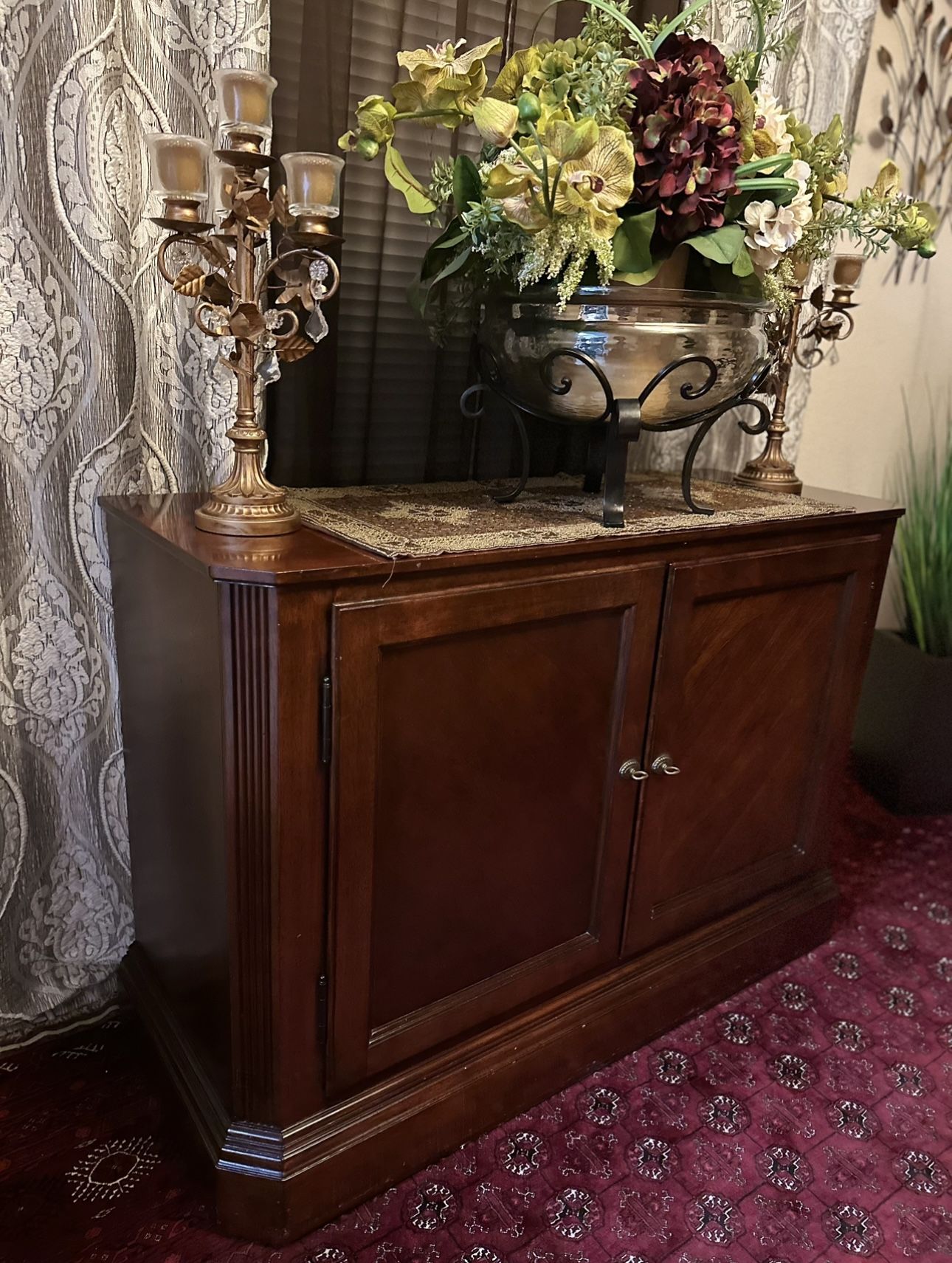 Beautiful Cherry Wood Buffet Table