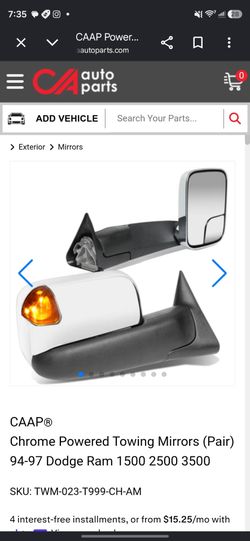 Dodge Ram Truck Side Mirrors