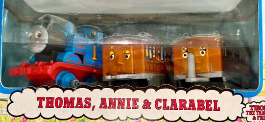 Thomas the Tank Engine, Annie & Clarabel Shining Time Station Toy Train Set - Vintage-1992-New In Box (NIB)