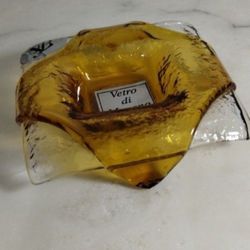 MURANO GLASS SMALL SQUARE ASHTRAY 3.3" -  P98