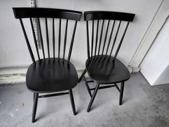 Black dining chairs