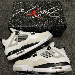 Brand New Size 10 - Jordan 4 Retro Mid Military Black Nike-Air Jordans 4 Retros
