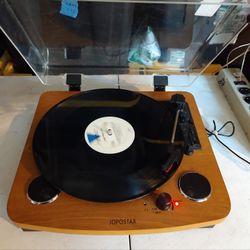 Jopostar Twin Speaker Bluetooth Record Player (Arlington)(Read Before Messaging)
