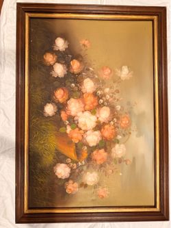 Vintage Original BROWN painting