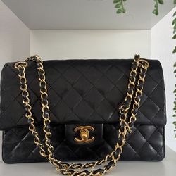 Authentic 1(contact info removed) Chanel Double Flap Bag 