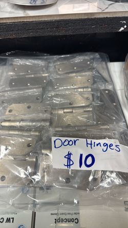 Satin Nickel Door Hinges – Multiple Packs