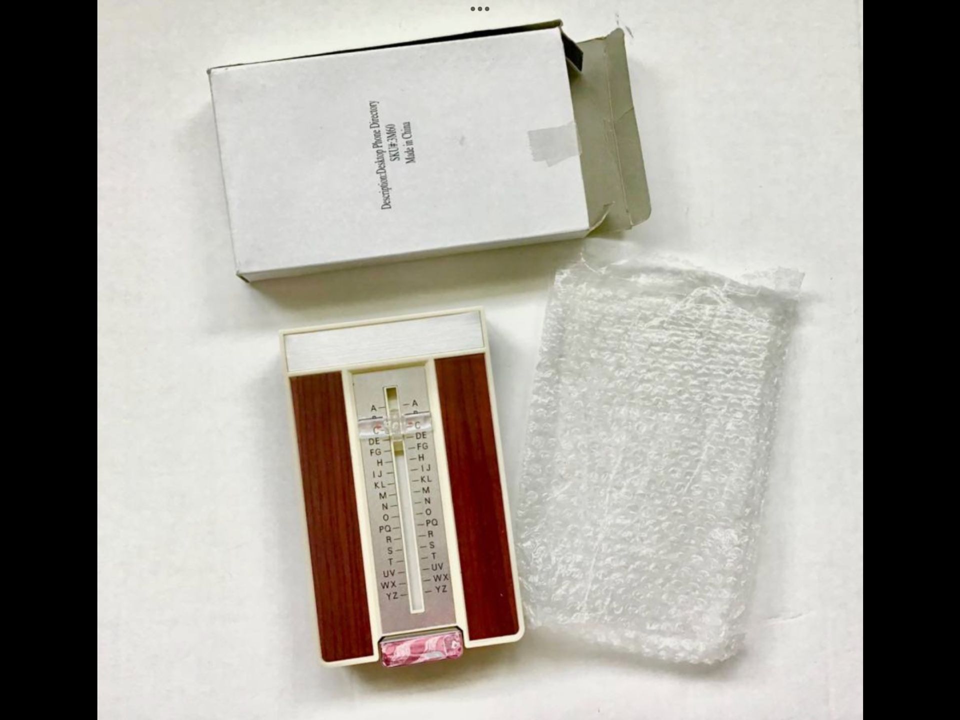 NEW Classic Retro Style Flip Open Metal A-Z Address / Phone Book Directory Slide Bar Selection + Box Old Style