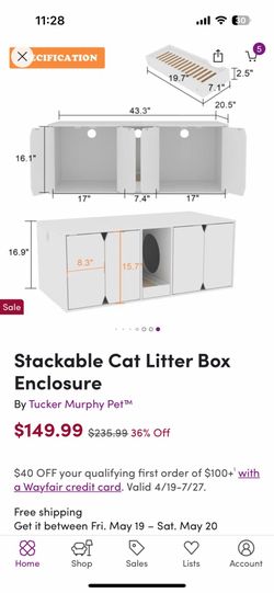 Litter Box Furniture - Double