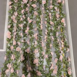 8 Garlands Pink Rose