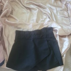Black Skirt Shorts 