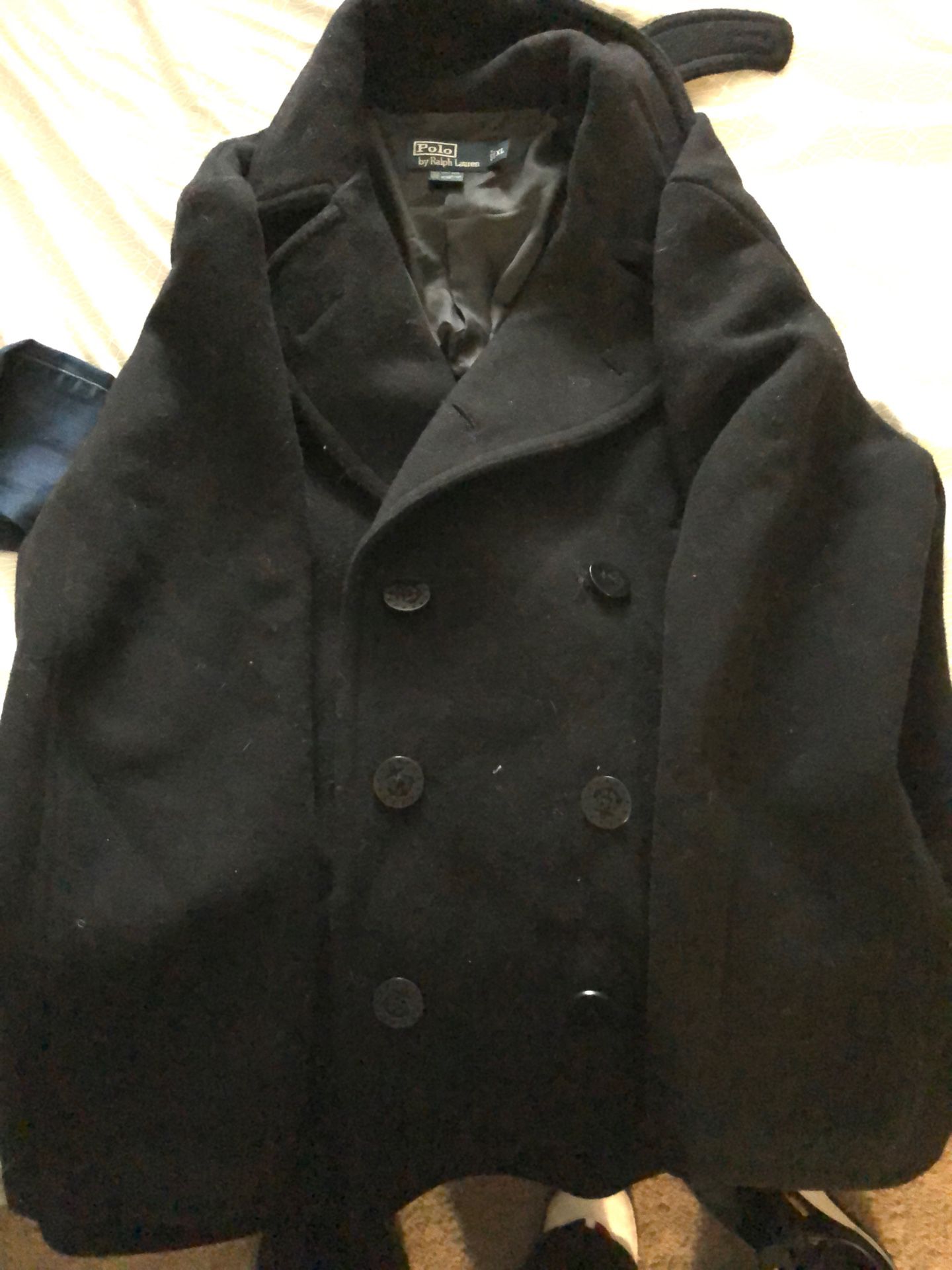 Men’s P coat Polo size XL