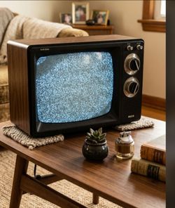 13 inch early 1980s RCA solid state black and white TV