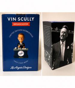 Rare Vin Scully Talking Bobblehead #/3000 –Limited Edition w/ Box & COA
