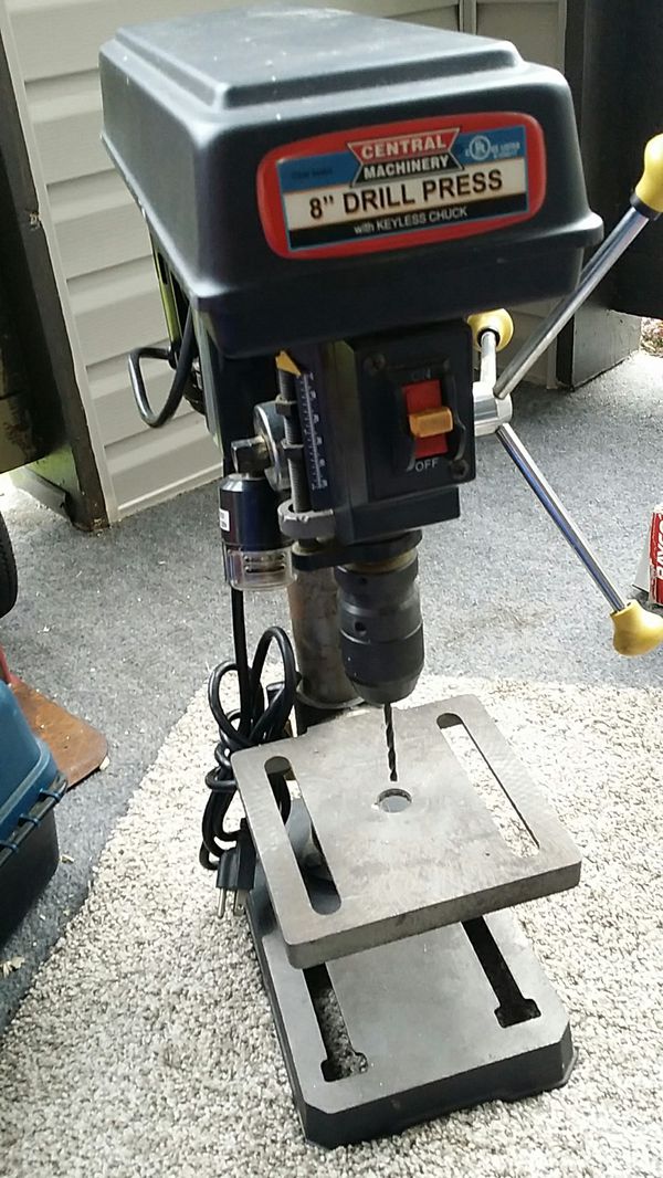 Central Machinery 8 Drill Press With Keyless Chuck For Sale In Kent Wa Offerup