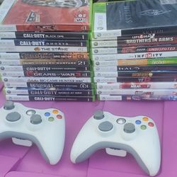 Xbox 360 Games With 2 Controllers (NO SYSTEM INCLUDED)
