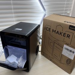 Brand New EUHOMY Nugget Ice Maker Countertop, 44Lbs/24H Sonic Ice Maker Machine, Self-Cleaning Pellet Ice Makers with Ice Scoop&Basket SKU485-S1