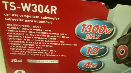 Subwoofer Pioneer 1300w 12"
