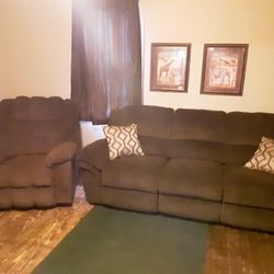 Couch And  Recliner   ELECTRIC