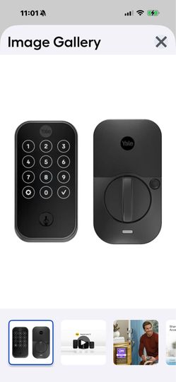 Yale assure Lock 2 Black Suede Smart Bluetooth Touchscreen Keypad Electric Deadbolt Lock