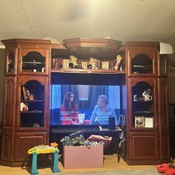 Wooden Entertainment Center