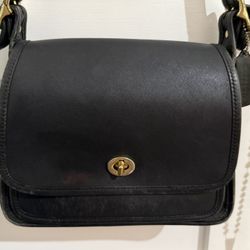 Vintage Coach Rambler 9061 Black Legacy Leather Bag
