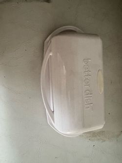 Better Dish White Plastic ButterContainer