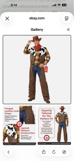 Men's Western Cowboy Costume Set