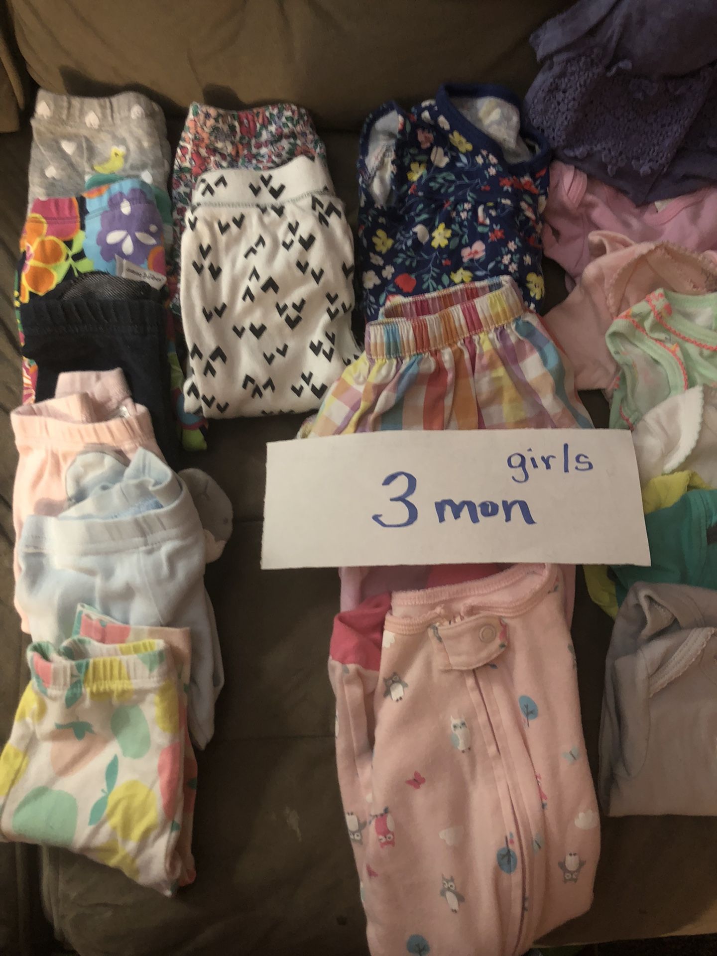 Baby Girl Clothes Bundle 5 Size 3 Months