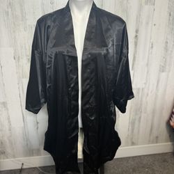 Black bridesmaids robe