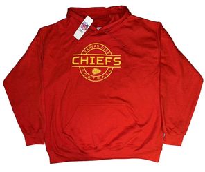 Kansas City Chiefs Red Hoodie Sweatshirt Mens Large New