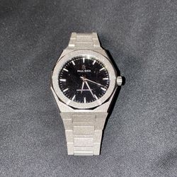 Paul Rich Frosted Star Dust Watch - Silver/Aventurine Blue