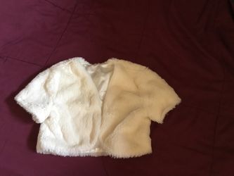 Shrug Or Short Sleeve Dressy Jacket For 4-6 Yrs Old