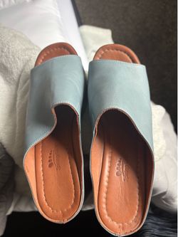 Light Blue Wedge Sandal