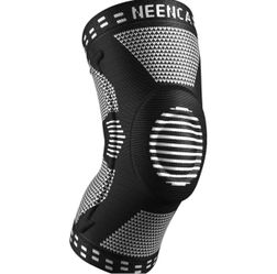 Neenca Black and White Compression Knee Brace (M)