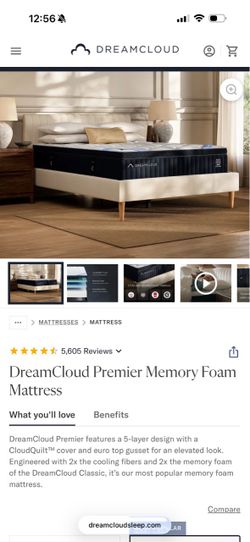 DreamCloud King Size Mattress Brand New (Trade for firmer mattress OBO)