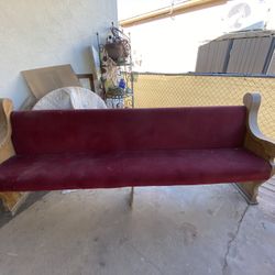 Antique Church Pew
