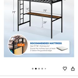 Twin loft bed