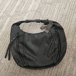 Nicole Miller New York Abbey Black Hobo Handbag