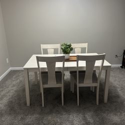 Cream Rustic Dining Room Table