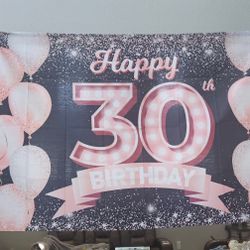 Happy 30th Birthday Banner