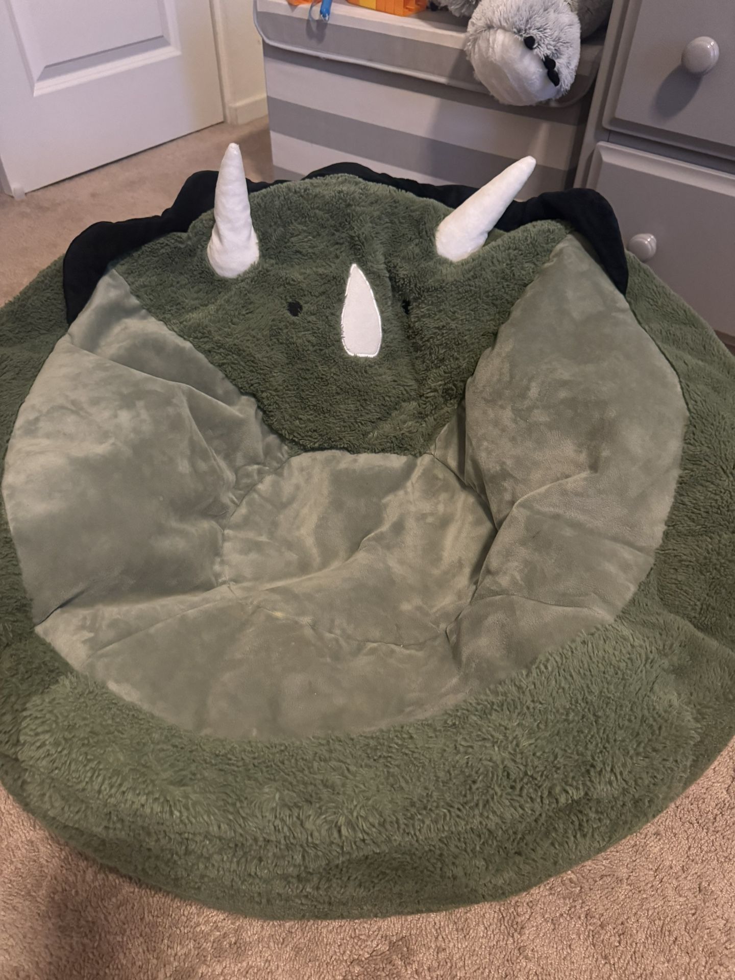 Kids Micromink Squishy Bean Bag Chair for Kids And Blanket Hoodie for Kids, Animal Hooded Blanket