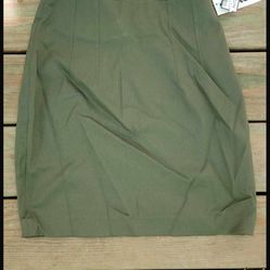 Woman’s Business Casual Green Skirt 