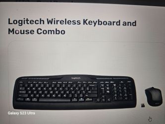 LOGITECH WIRELESS KEYBOARD AND MOUSE COMBO VIA USB RECIVER